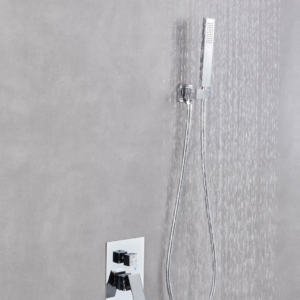 Rainfall Shower Systems with Rough-in Valve 3 Way Swivel Spout