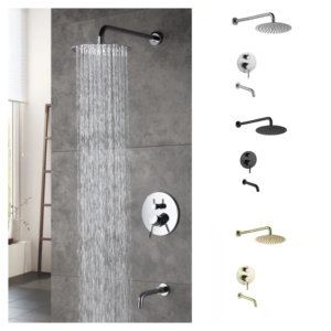 Round 2-Functions Rainfall Shower System Valve Included