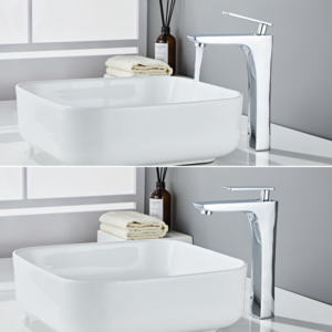 Vessel Sink Faucets Modern Square Design(3 colors)