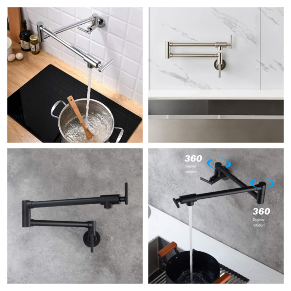 Pot Filler Foldable Wall Mounted