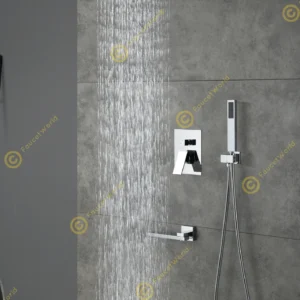 Rainfall 3 Way Shower Sets with Rough-in Valve